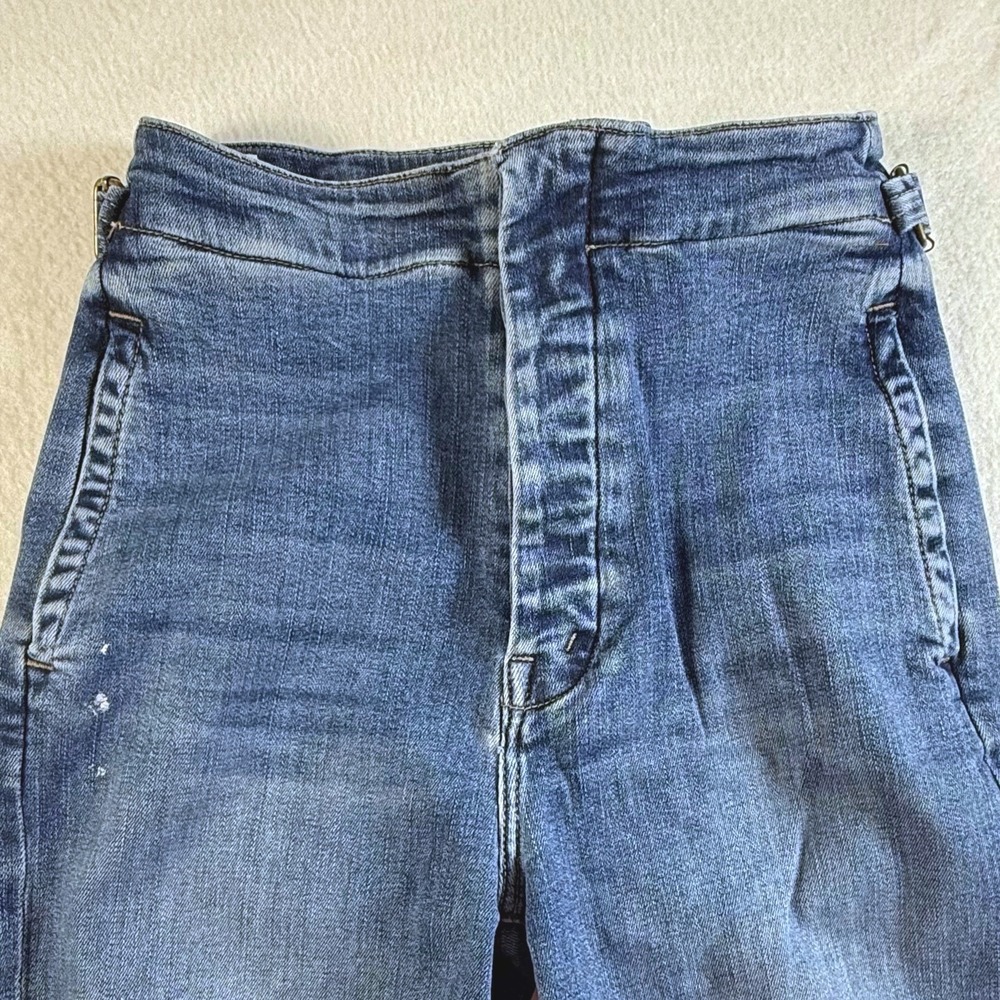 MOTHER The Cinch Greaser Ankle Jeans Womens 23x27 Button Fly Blue